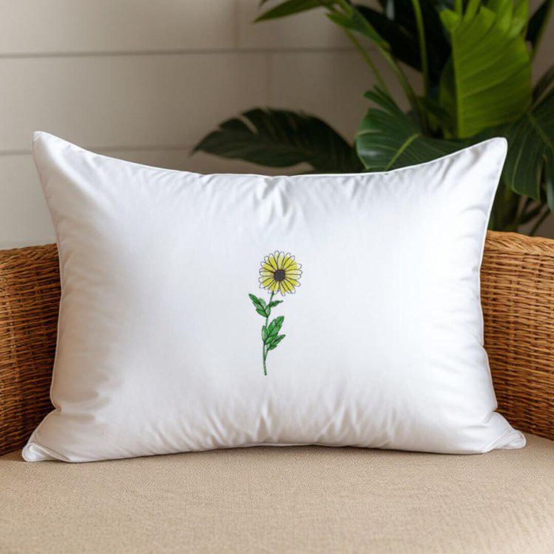 Sunflower Embroidery Design - Summer Flower Machine Embroidery File ...