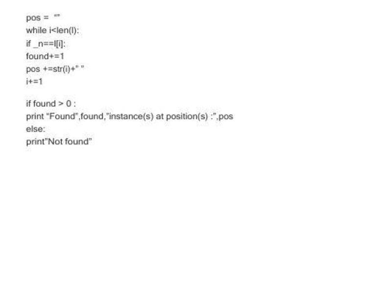 Puede incluir: Fondo blanco con texto negro que muestra un fragmento de c&oacute;digo. El c&oacute;digo incluye variables, sentencias condicionales y sentencias de impresi&oacute;n. El texto es claro y legible, adecuado para contenido educativo o t&eacute;cnico.