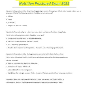 Esame supervisionato ATI Nutrition