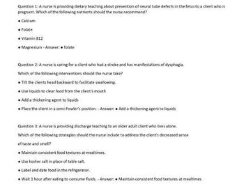 Examen supervisado de nutrición de ATI