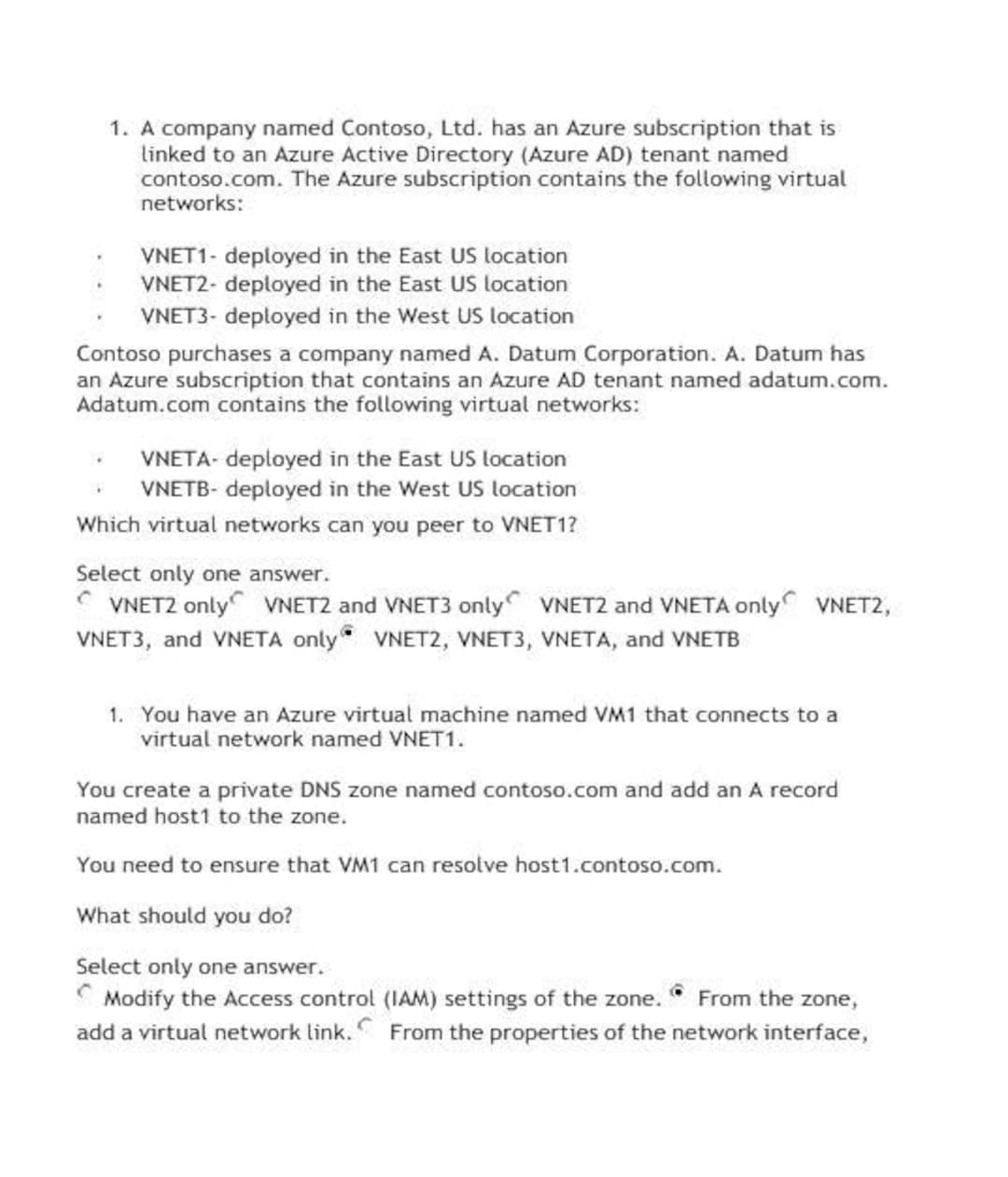 AZ104 Microsoft Azure Administrator Renewal Exam Practice Questions