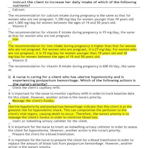 ATI Maternity Proctored Exam Latest