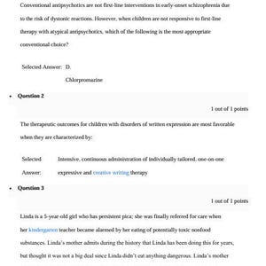 NURS 6660 Final Exam 2 – Psychiatric-Mental Health Nurse Practitioner (PMHNP) Study Guide