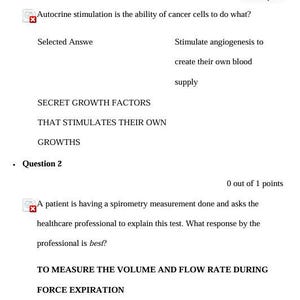 NURS 6551 Midterm Exam – Advanced Pathophysiology