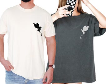 Embroidered Toothless Dragon Wings Shirt, Embroidery Womens Toothless Tee, How To Train Your Dragon Tshirt, Fantasy Creature Tee