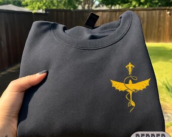 Embroidered Toothless Dragon Wings Shirt, How To Train Your Dragon Tshirt, Fantasy Creature Shirt, Embroidery Toothless and Light Fury Shirt