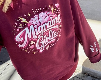 Migraine Girlie Burgundy Sweatshirt