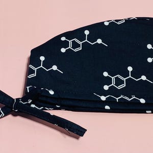 Code Cart Cap - Black Scrub Hat with White Adrenaline Design