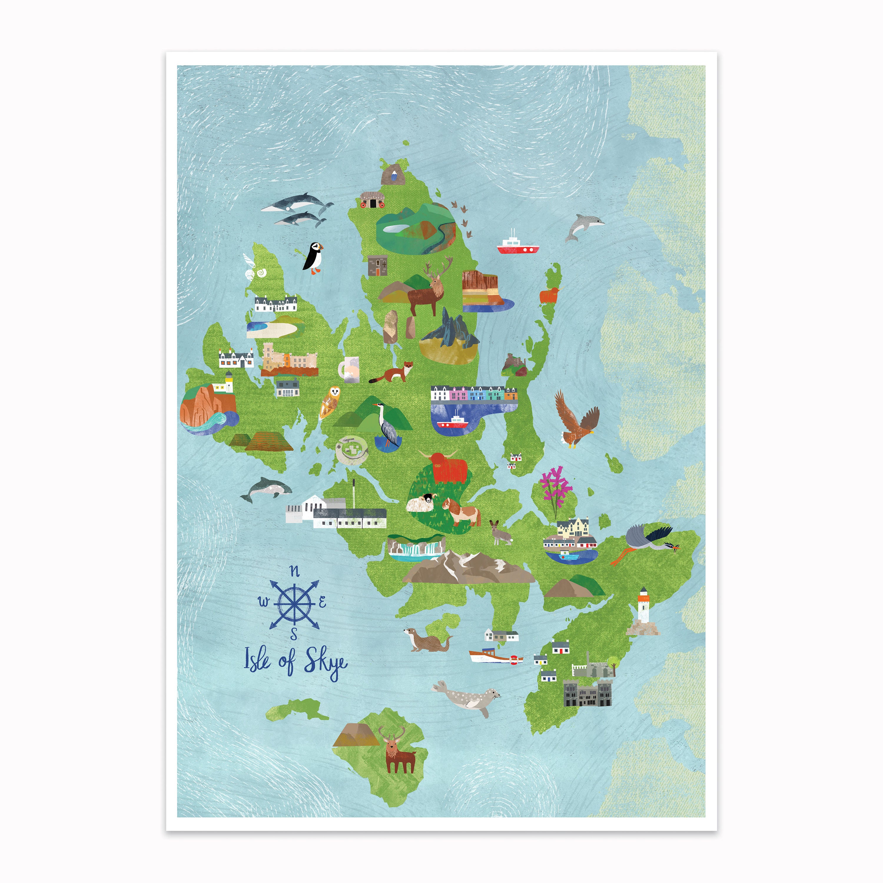 SALE Isle of Skye Illustrated Map - Etsy