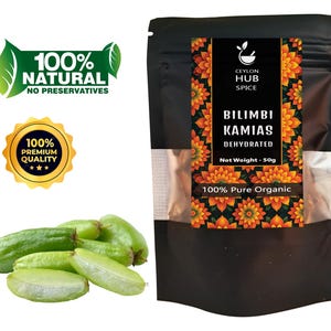 Dried Bilimbi Strips | Organic Averrhoa Fruit | Kamias Nakiri | Tropical Pickle Fruit | Natural Sour Herb | Artisanal-Dreams