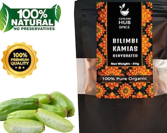 Getrocknete Bilimbi-Frucht-Streifen | Bio Saures Kraut