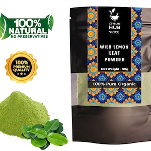 Ceylanica Atalantia Leaf Powder | Yaki Naran | Wild Lemon Leaf | Organic Herbal Powder
