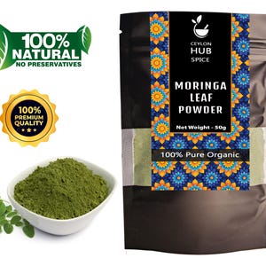 Moringa Leaf Powder 100% Pure Organic Oleifera Natural Herbal Supplement Vegan Superfood Rosabella Moringa