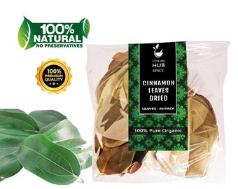 Hojas de canela de Ceilán orgánica / Hierba especiada natural