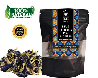 Organiczna herbata z kwiatów groszku motylkowego | Naturalny napój ziołowy