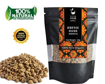 Ekologiska Robusta gröna kaffebönor | Ceylon Raw Coffee, hemrostning