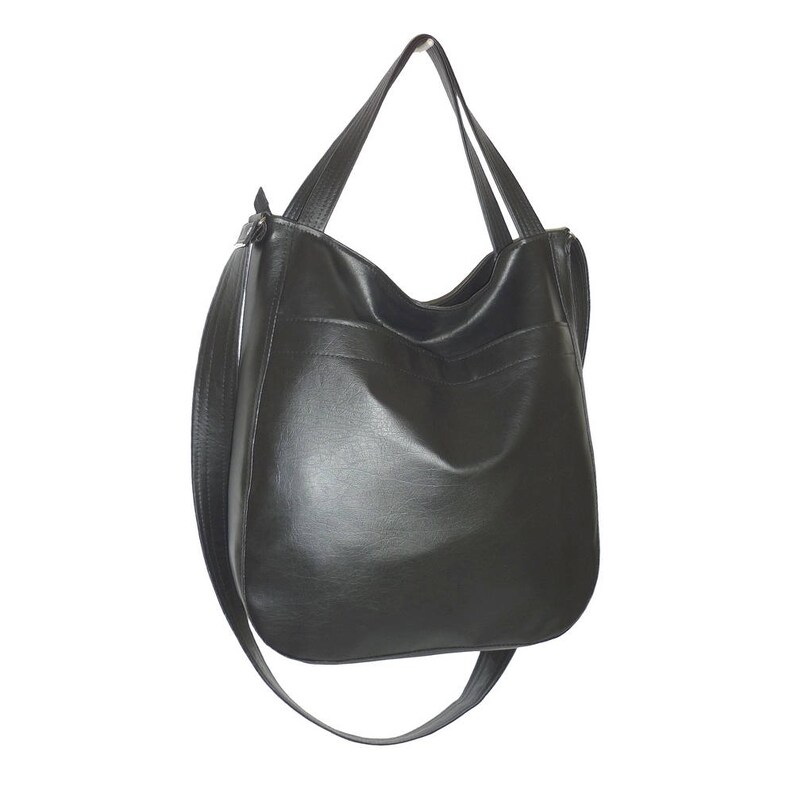 vegan leather crossbody tote