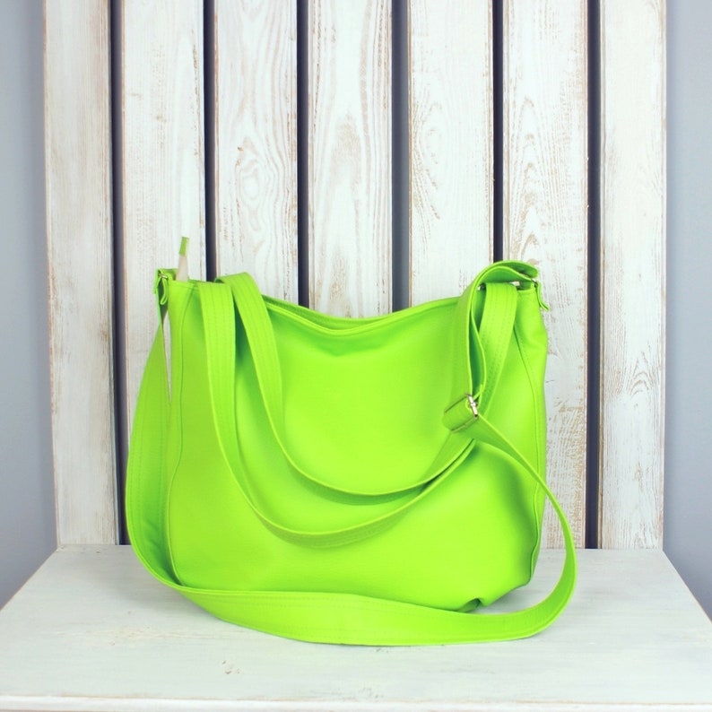 lime green crossbody bag