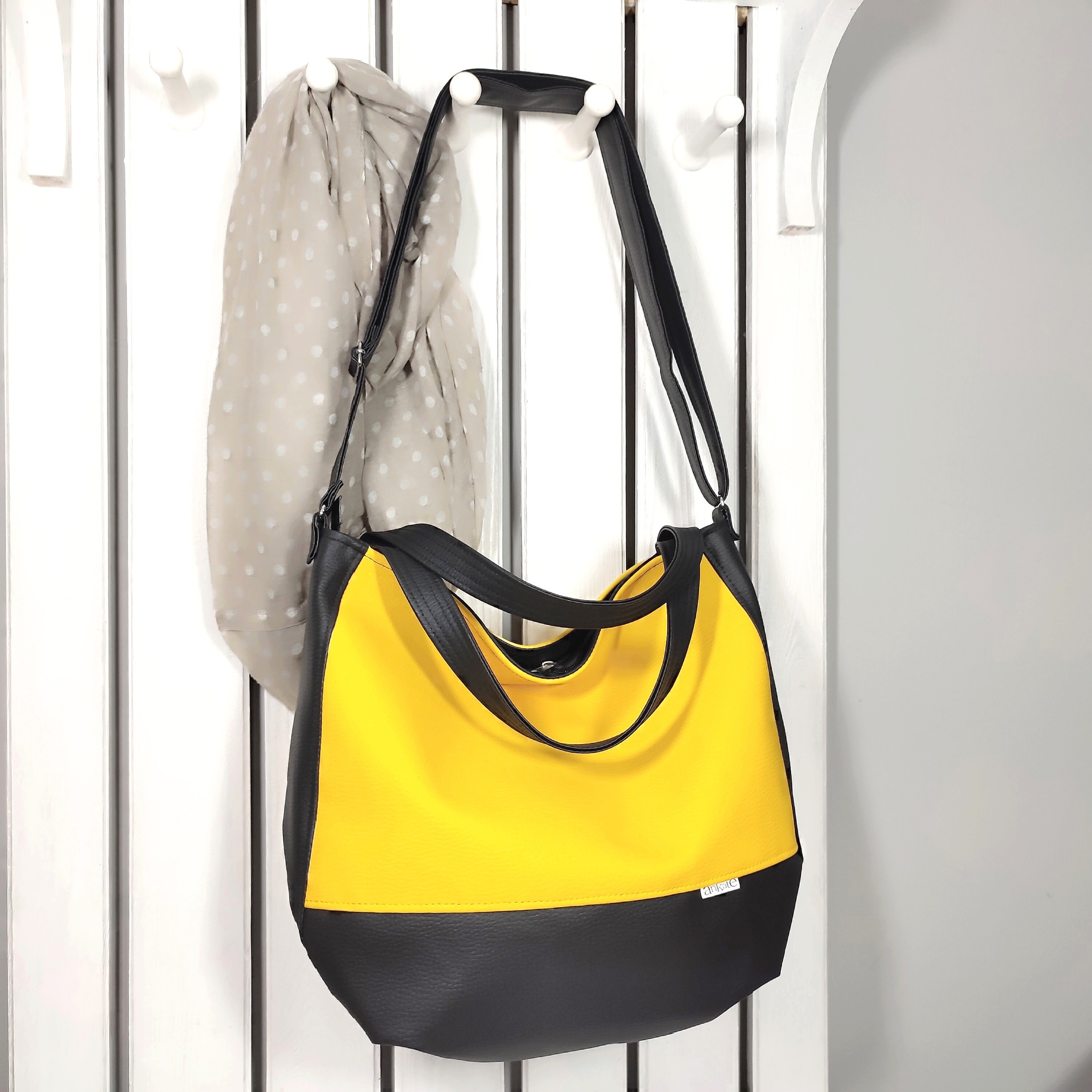 Black and yellow purse hotsell