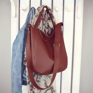 Große weinrote Handtasche für jeden Tag, Umhängetasche aus veganem Leder, neuartige Handtasche mit Reißverschluss, Designer-Handtaschen