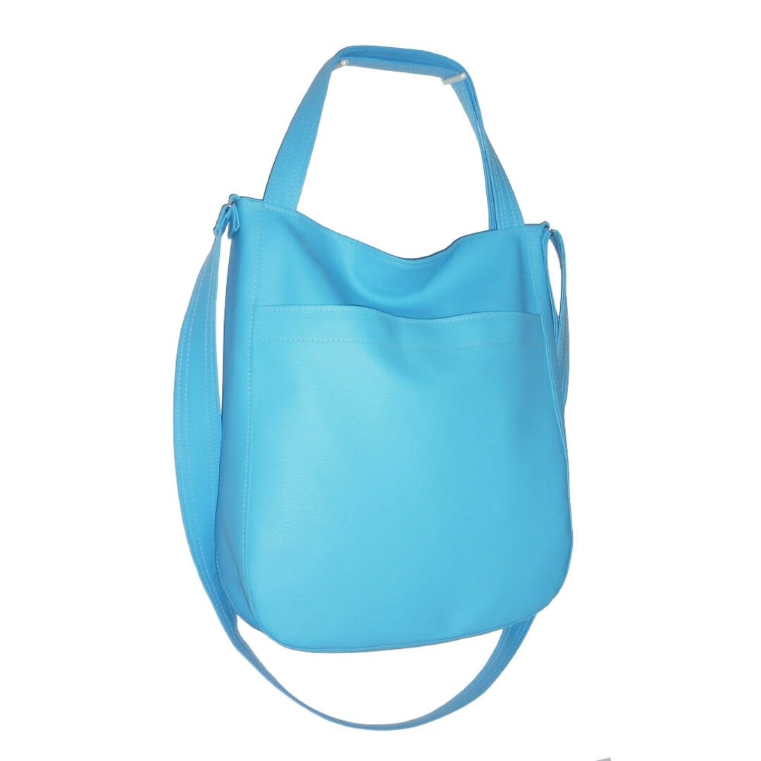 Sling Faux Leather 3in1 Blue Hobo Bag Crossbody Everyday Boho Etsy