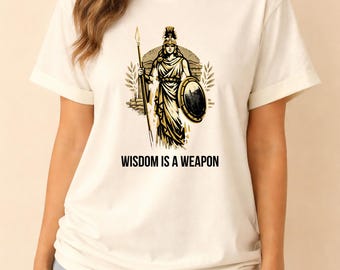 Greek Goddess Athena Shirt, Ancient Greek Mythology Tee, Olympians Inspired T Shirt