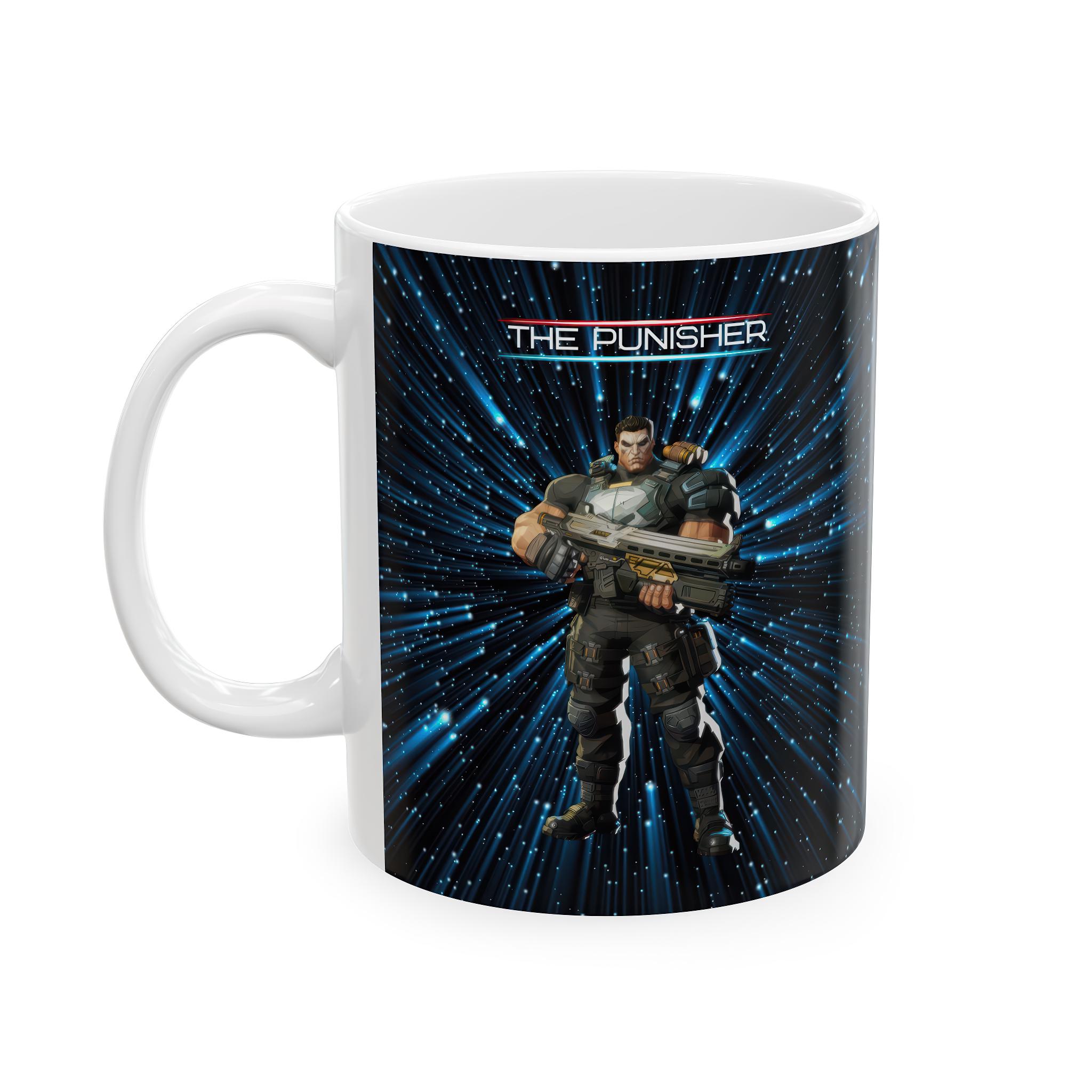 Marvel Rivals The Punisher Mug / Vibrant Ceramic Gaming Superhero Coffee  Cup 11 oz