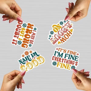Sarcastic Sticker Bundle, Funny Sticker Pack, Snarky Decal Set, Humor Stickers, Laptop Decals, Gag Gift, Price Save Offer