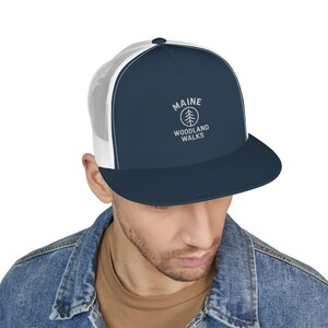 Embroidered 5-Panel Trucker Cap, Stylish Hat, Casual Accessories, Outdoor Gear, Adjustable Cap, Unique Gifts