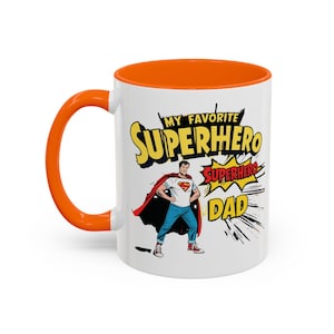 Favorite Superhero Dad Mug, Father&#39;s Day Gift, Superhero Dad Present, Dad Mug, Gift for Dad, Super Dad, Coffee Mug