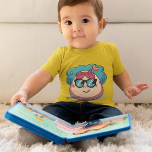 Cool Kid Infant Tee with Sunglasses - Cute T-Shirt for Babies, Fun Baby Gift, Baby Shower Present, Toddler Outfit, Summer Wear