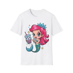 Cute Mermaid Unisex T-Shirt, Fun Summer Tee, Ocean Vibes Shirt, Gift for Kids, Beach Lovers, Casual Wear