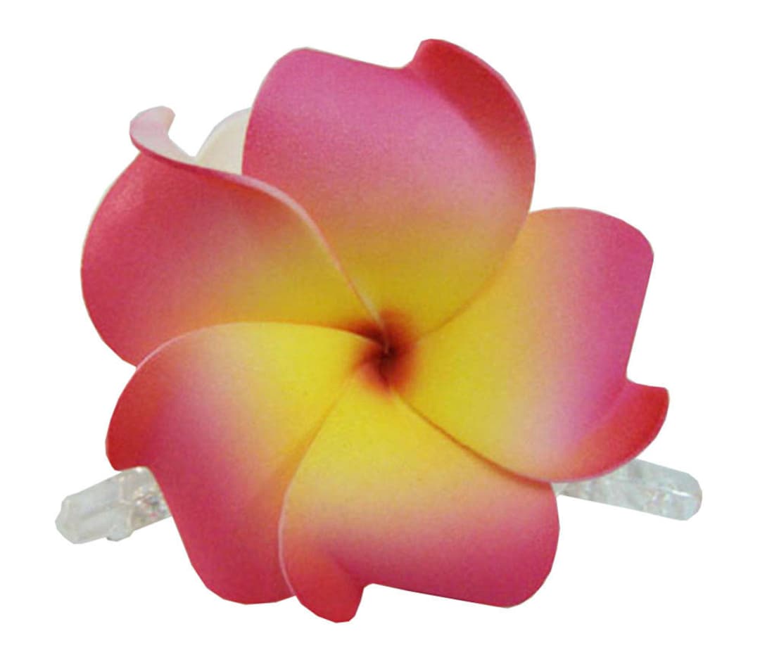 Hawaiian Plumeria Foam Flower Hair Claw 27 Colors Available Etsy