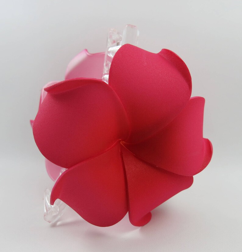 Hawaiian Plumeria Foam Flower Hair Claw 27 Colors Available Etsy