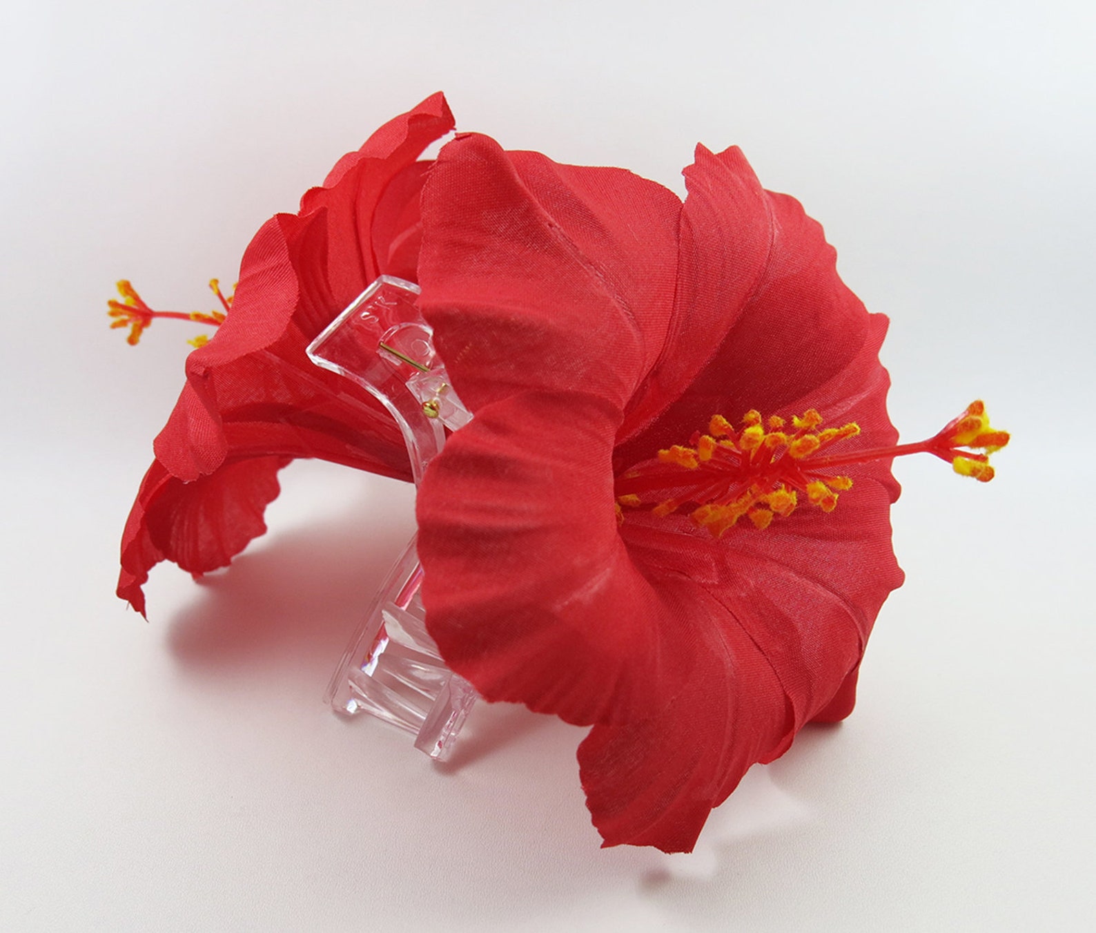 Double Hawaiian Hibiscus Flower Hair Claw 5 Colors Available Etsy