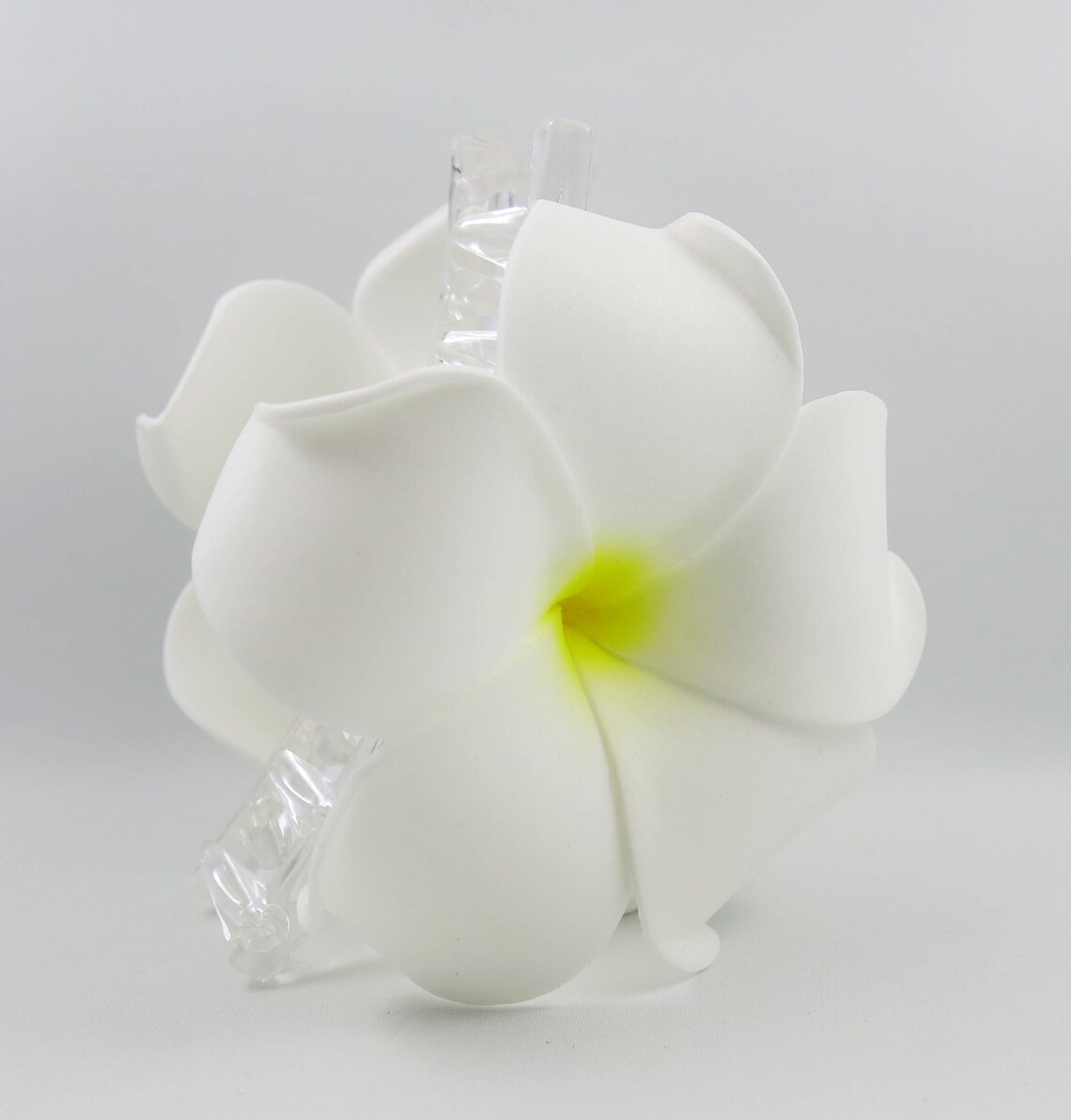 Hawaiian Plumeria Foam Flower Hair Claw 27 Colors Available Etsy