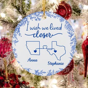 thumbnail image 2 of I Wish We Lived Closer - Personalized Custom 3D Inflated Effect Jewelr – Gifts 2 of 7