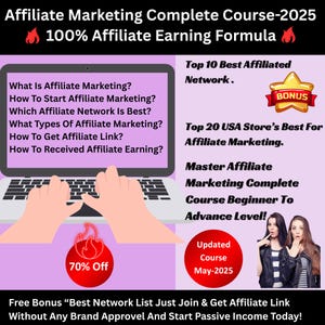 Complete Affiliate Marketing Guide, Affiliate Program to join, influencer marketing, passive income guide, influencer guide, Affiliate EBook
