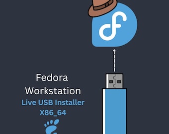 Fedora Linux Bootable USB – 64-bit Live Installer OS (Portable Linux)