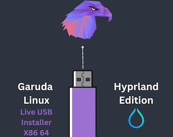 Garuda Linux Hyprland 32GB Bootable USB Live & Install | Arch Linux Rolling