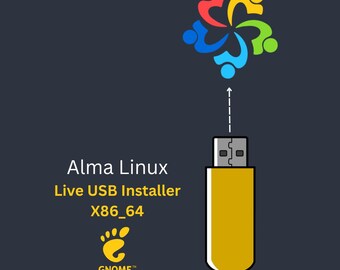 AlmaLinux 32 GB Bootable USB Installer – RHEL-Compatible Enterprise Linux os with Live Boot & Persistence