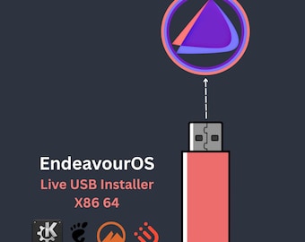EndeavourOS 64-bit USB Drive – Bootable Arch Linux Live Installer (Easy Arch)