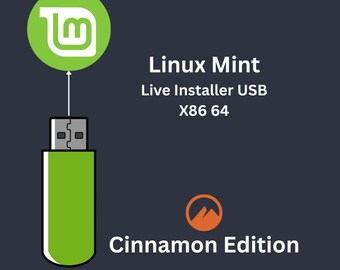 Linux Mint 22 Live USB – Bootable 64-bit OS Installer (Cinnamon, XFCE, mate)