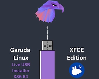 Garuda Linux XFCE 32GB Bootable USB Live & Install | Arch Linux Rolling