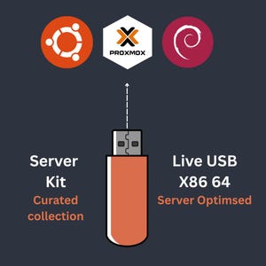 32GB Linux Server Kit USB – Proxmox, Ubuntu, More | Curated Collection Live USB