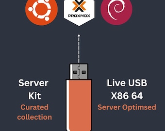 32GB Linux Server Kit USB – Proxmox, Ubuntu, More | Curated Collection Live USB