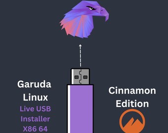 Garuda Linux Cinnamon 32GB Bootable USB Live & Install | Arch Linux Rolling