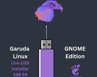 Garuda Linux Gnome 32GB Bootable USB Live & Install | Arch Linux Rolling