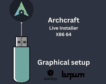 Archcraft 32 GB Bootable USB – Riced Arch Linux Live & Install USB with Persistence