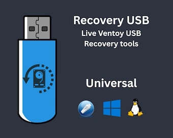 Recovery Live USB - Data OS Linux  – Bootable 32GB USB